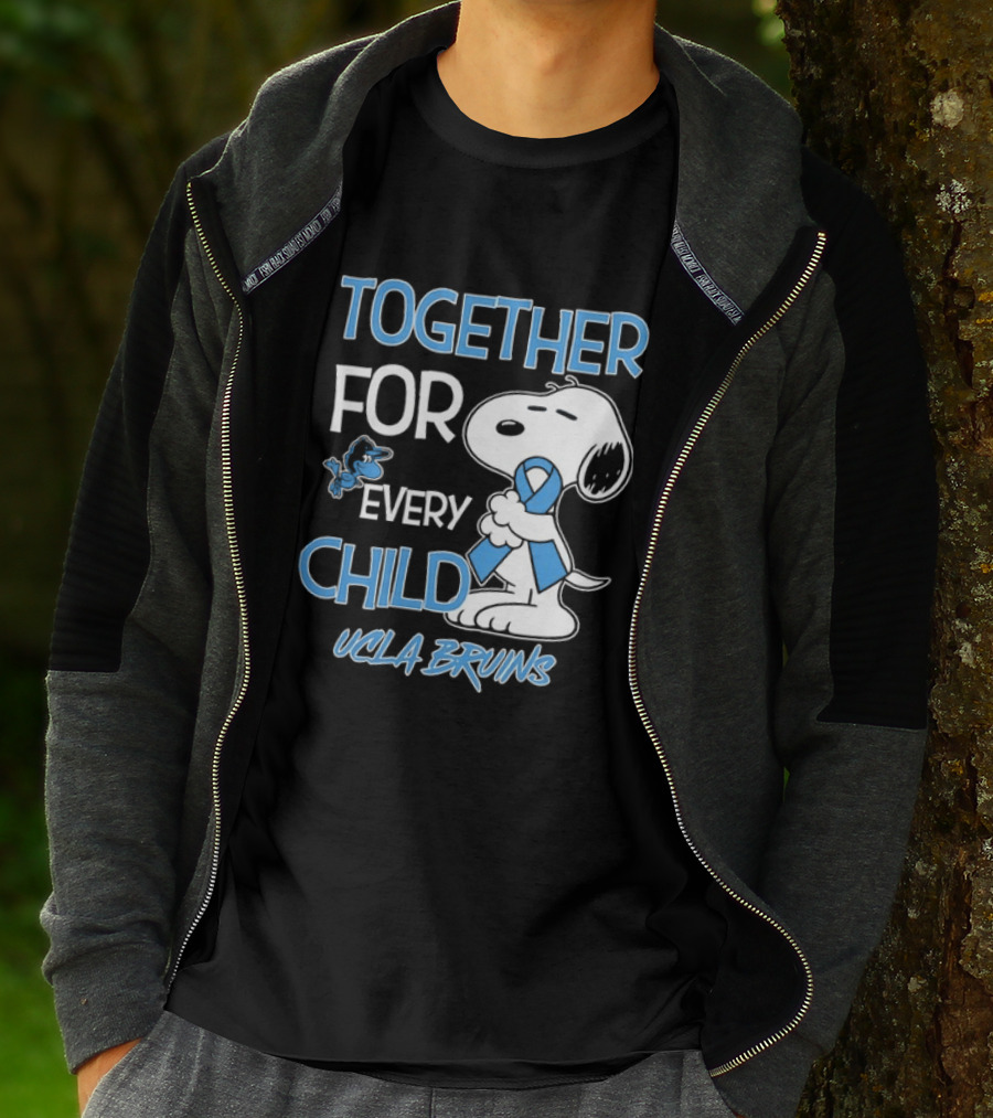 TOGETHER FOR EVERY CHILD Snoopy UCLA Bruins T-Shirt