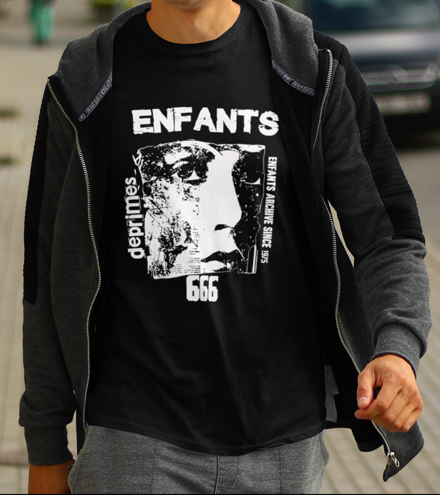 Enfants Deprimes Archive Since 1975 Face 666 T-Shirt