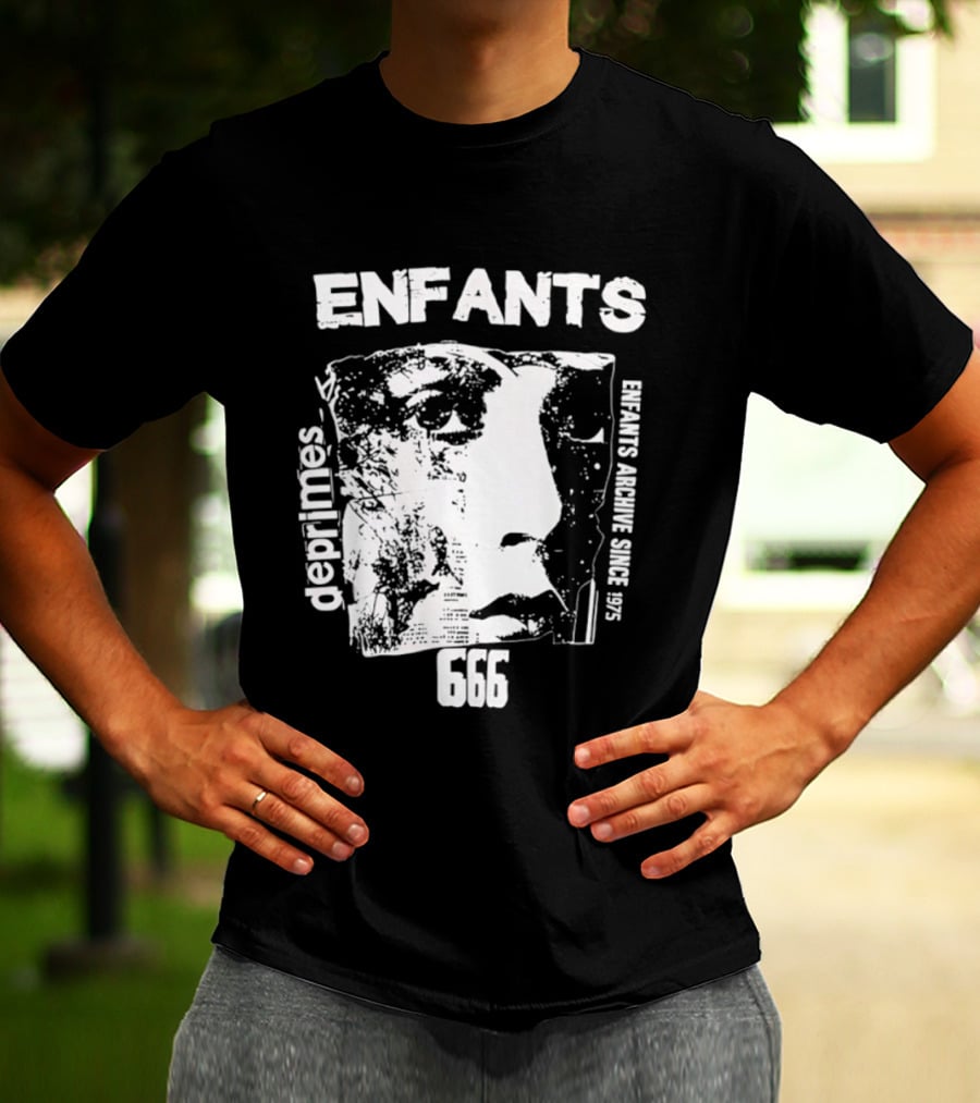 Enfants Deprimes Archive Since 1975 Face 666 T-Shirt
