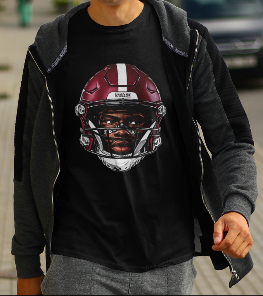 Mississippi State Bulldogs Super Kamario Taylor Football Helmet T-Shirt