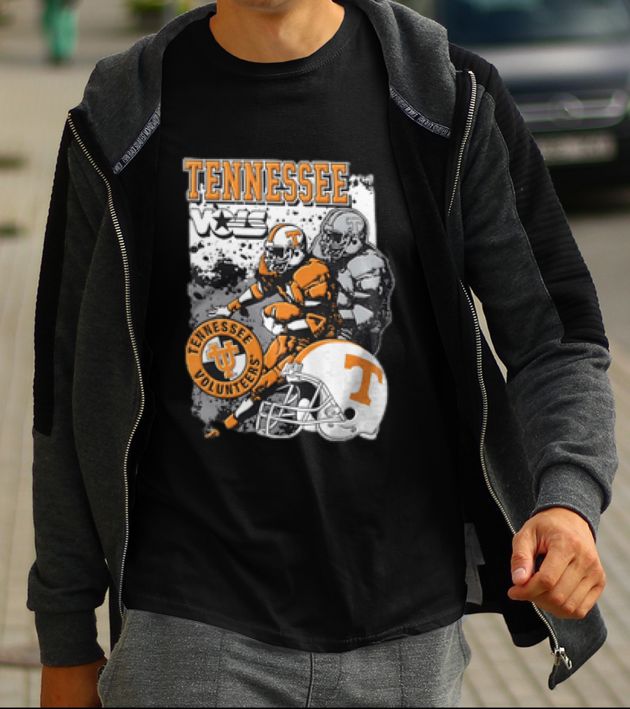 Tennessee Volunteers Football Helmet NCAA Team Players And Stars T-Shirt