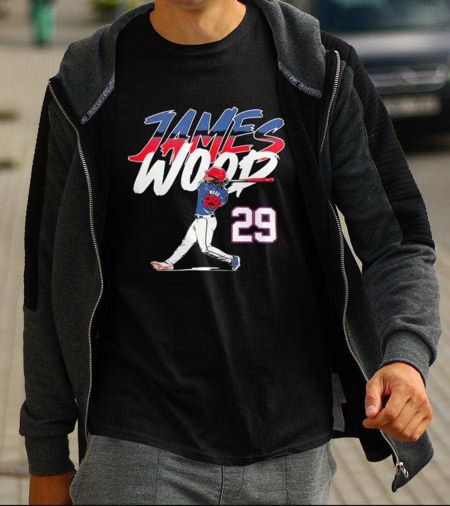 James Wood 29 Washington Nationals Baseball Player T-Shirt