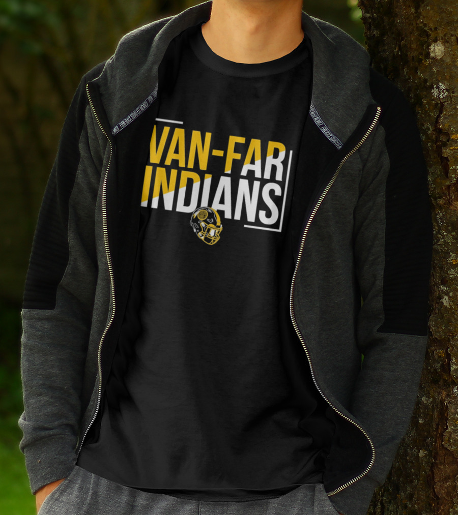 Van Far Indians Football Helmet Missouri T-Shirt