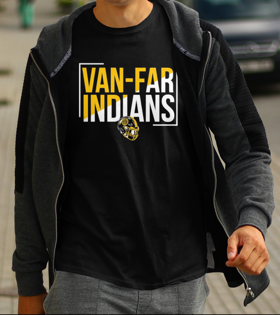 Van Far Indians Football Helmet Missouri T-Shirt
