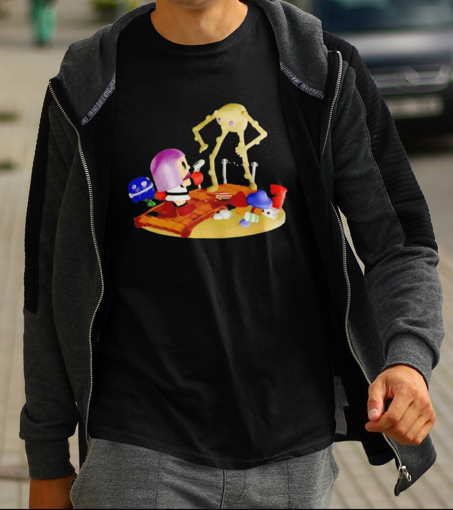 Little Mac Vs Yellow Devil Punch Out Nostalgic Battle Scene T-Shirt