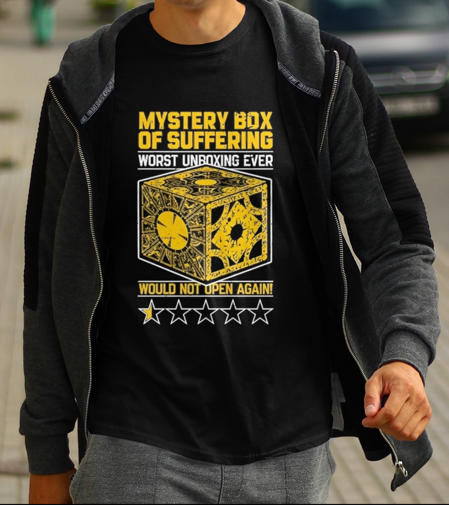 Mystery Box Of Suffering Worst Unboxing Ever Would Not Open Again Star Rating T-Shirt
