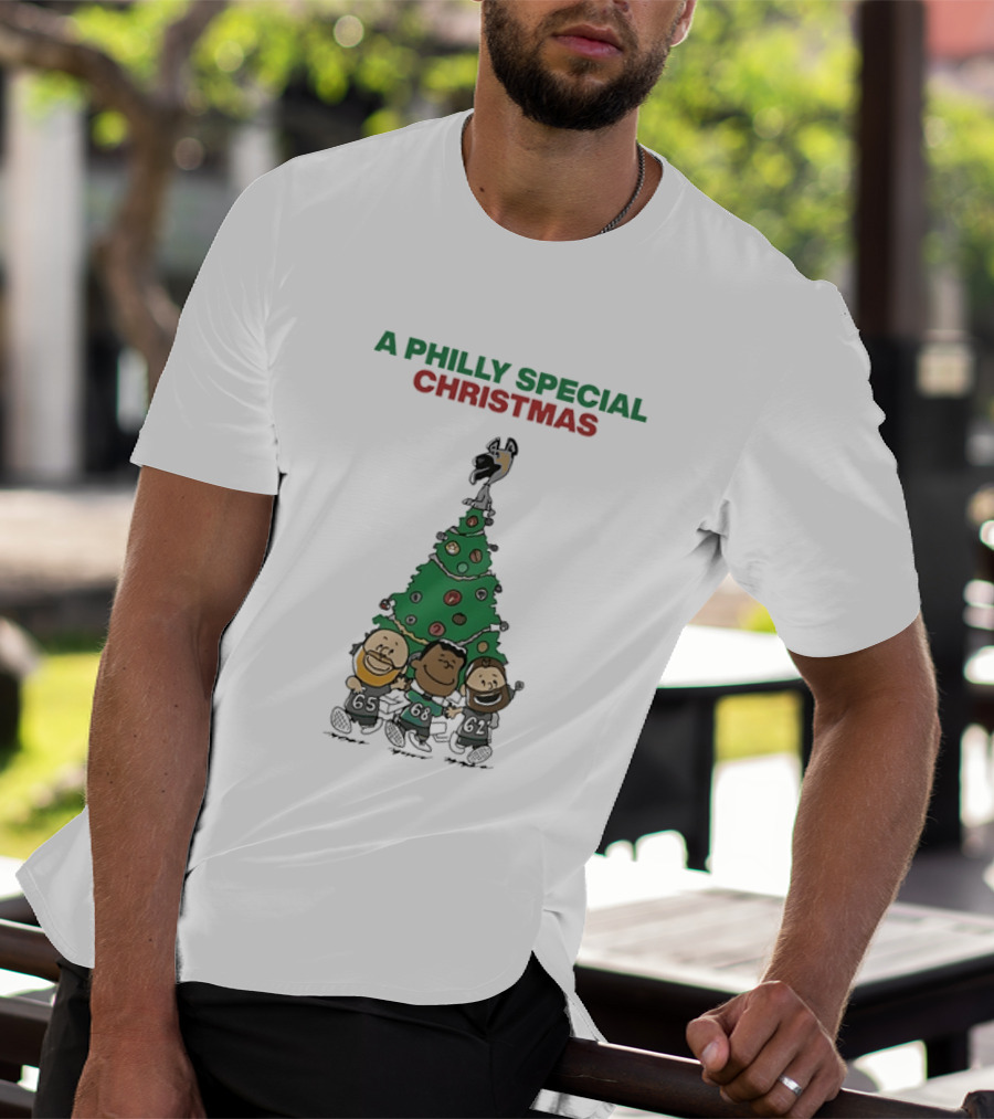 A Philly Special Christmas Philadelphia Eagles Tree T-Shirt
