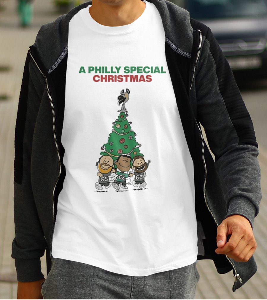 A Philly Special Christmas Philadelphia Eagles Tree T-Shirt