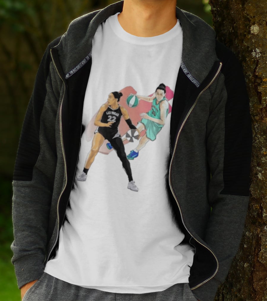 Las Vegas A'ja Wilson 22 And Brooklyn Breanna Stewart 30 T-Shirt