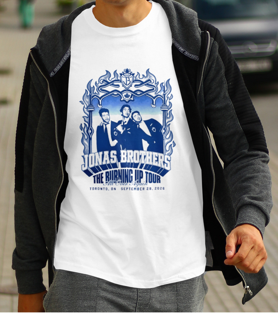 Jonas Brothers The Burning Up Tour All Over Again Toronto September 28 2026 T-Shirt