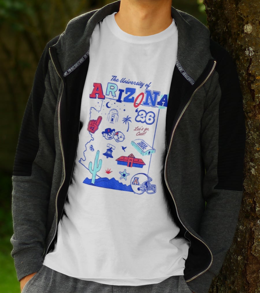 University Of Arizona Wildcats Bear Down 26 Let's Go Cats Arizona 20 T-Shirt