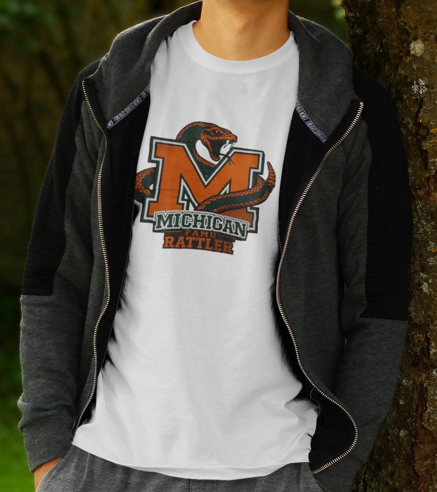 Michigan FAMU Rattler Snake M Rattlers T-Shirt