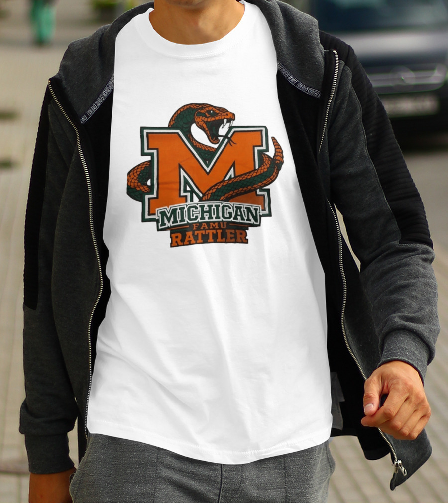 Michigan FAMU Rattler Snake M Rattlers T-Shirt