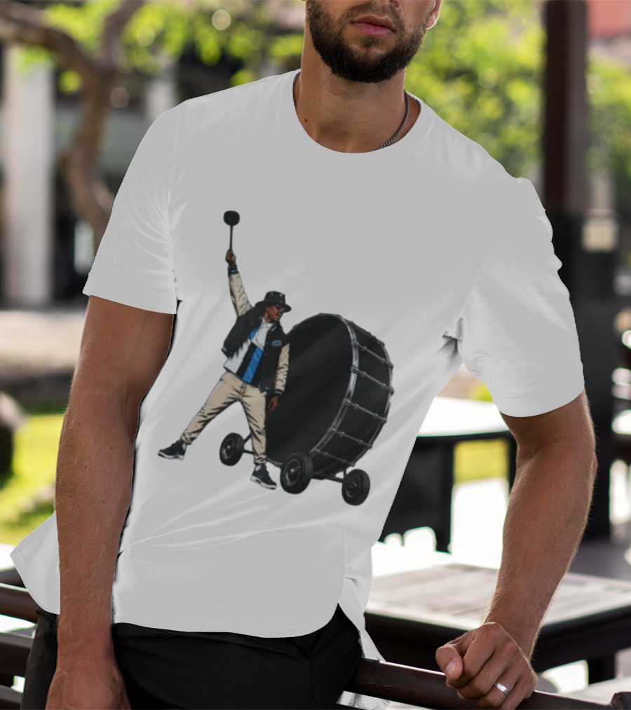 Carolina Panthers Football Culture Supporter With Drum T-Shirt