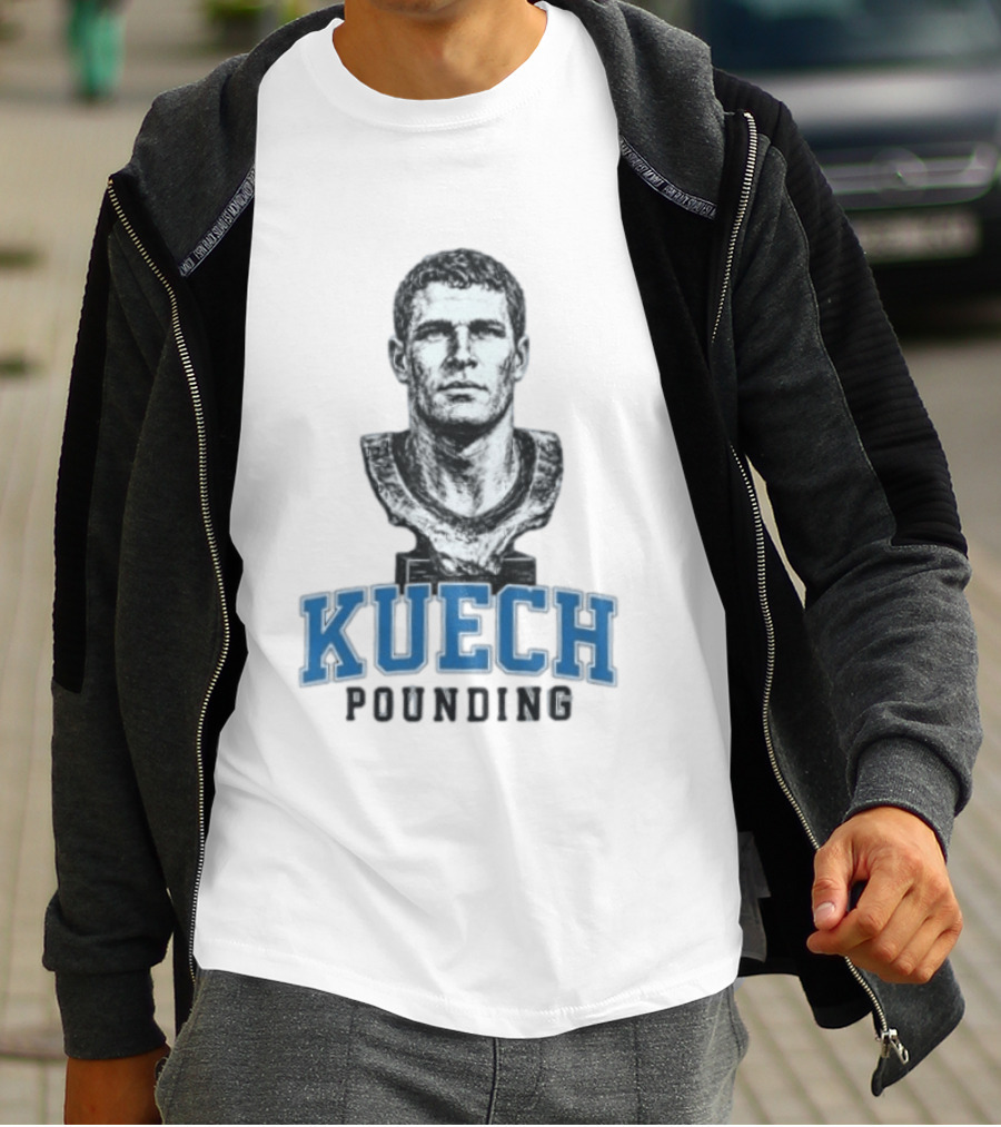 Carolina Panthers Kuech Pounding Hall Of Famer T-Shirt