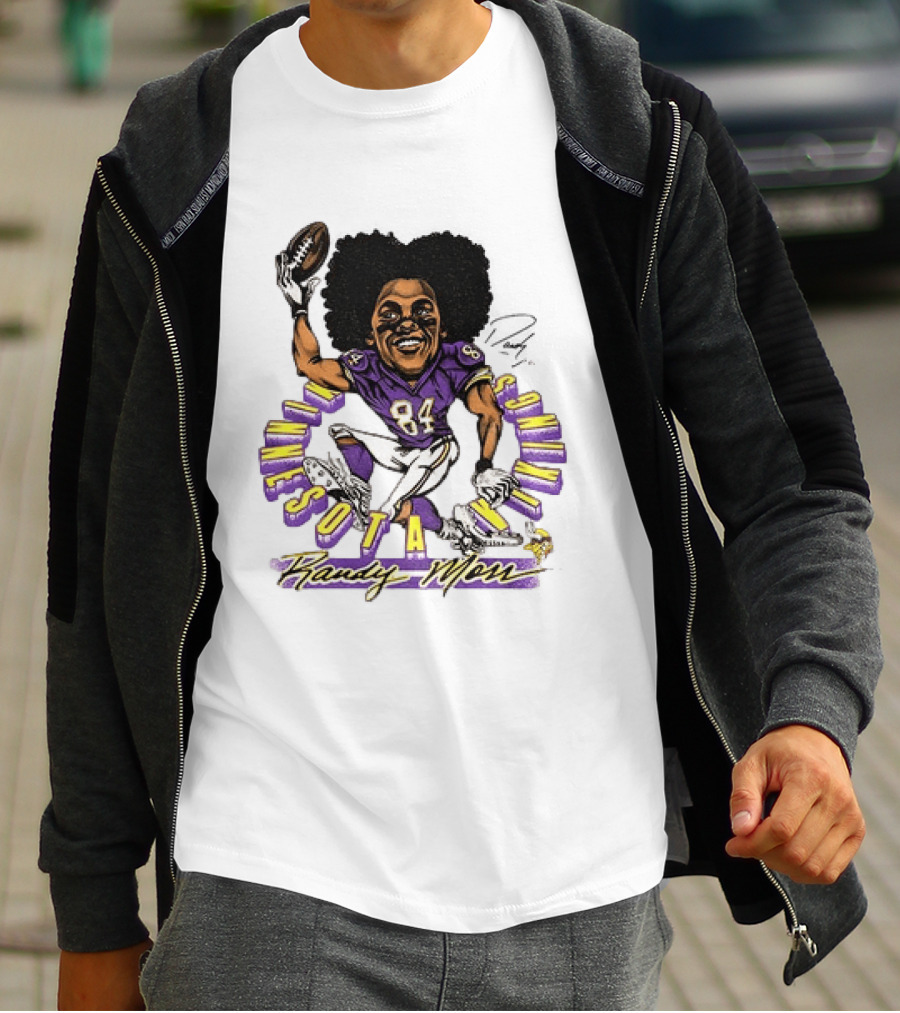 Minnesota Vikings Randy Moss Caricature Player 84 T-Shirt