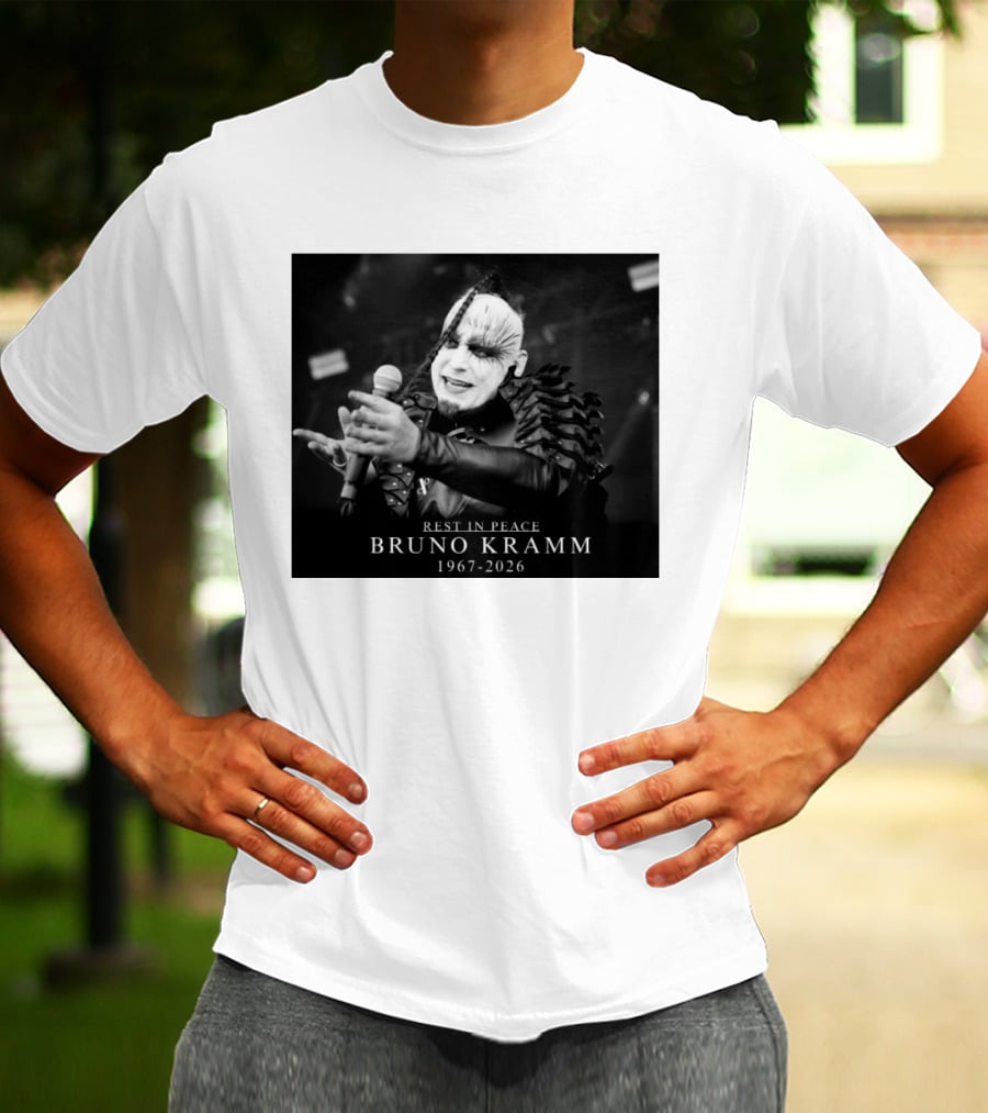 Rest In Peace Bruno Kramm 1967 2026 Musician Tribute Memorial T-Shirt