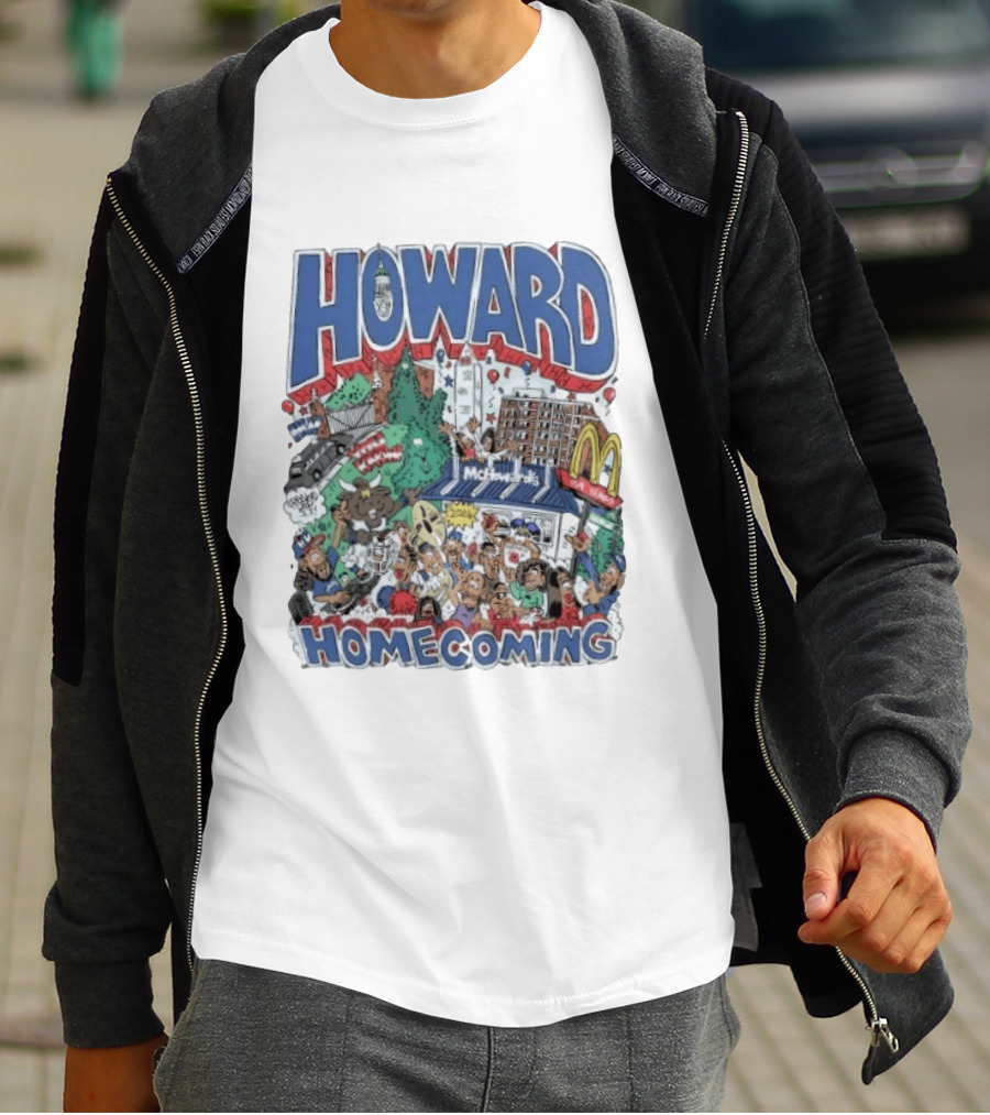 Howard Homecoming 2026 McHoward's Celebration Festivities Crowd Scene T-Shirt