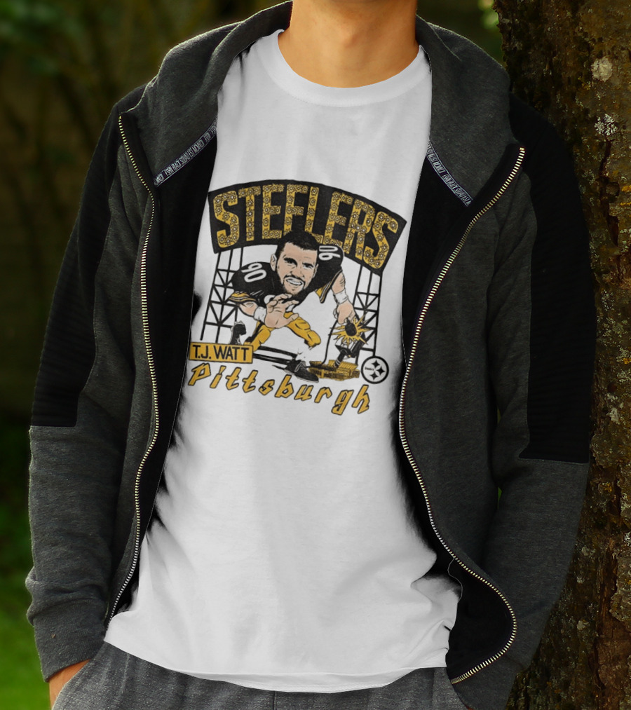 T.J. Watt Pittsburgh Steelers Player Caricature Steelers Pittsburgh T-Shirt