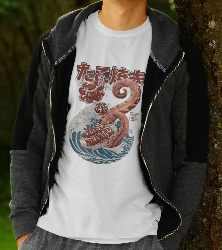 Takoyaki Japanese Street Food Octopus The Great TakoYaki T-Shirt