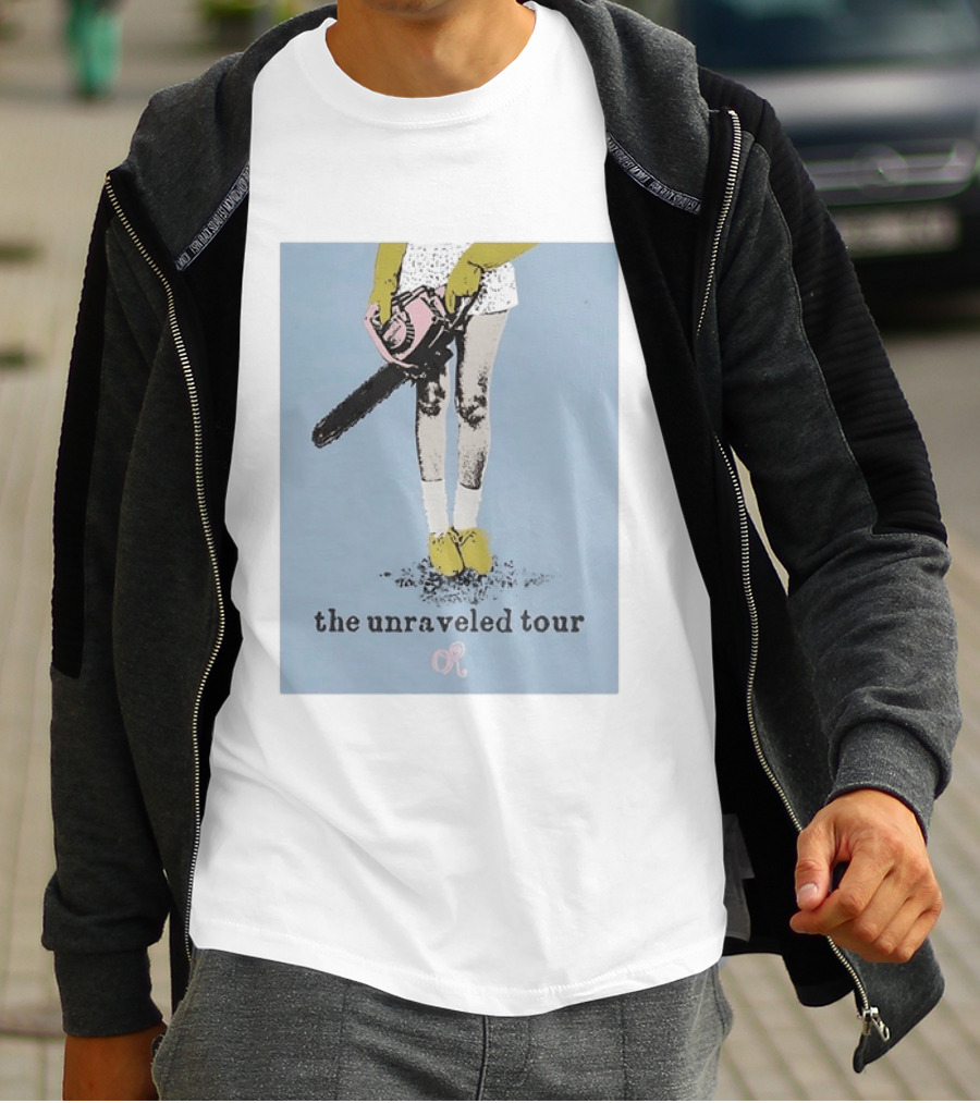 The Unraveled Tour Chainsaw Illustration OR OR Concert Music T-Shirt