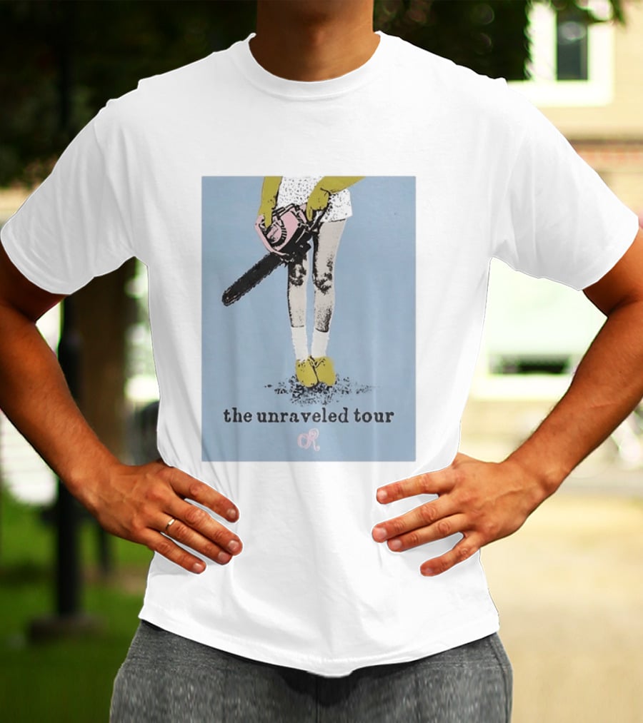 The Unraveled Tour Chainsaw Illustration OR OR Concert Music T-Shirt