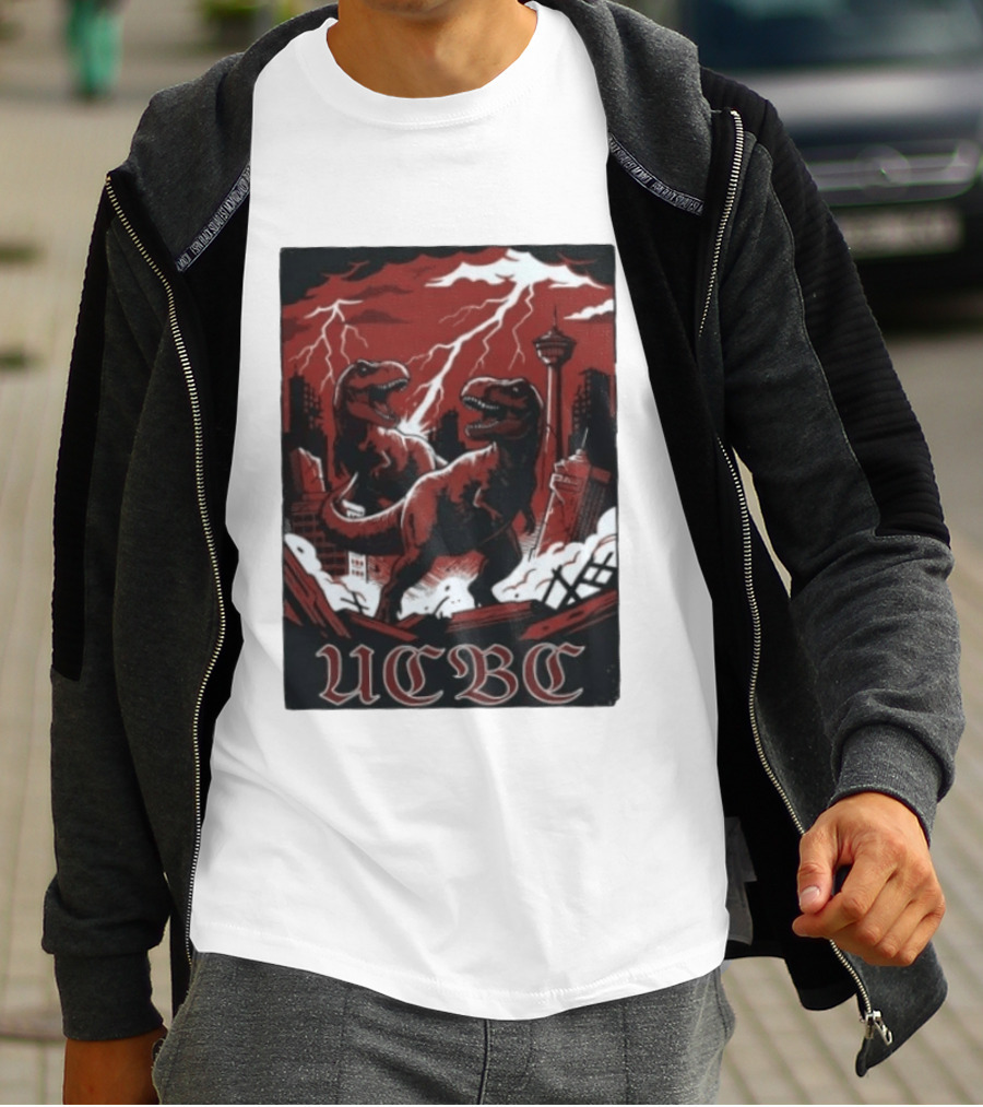 UCalgary UCBC Bhangra Rex Dinosaur City Destruction T-Shirt