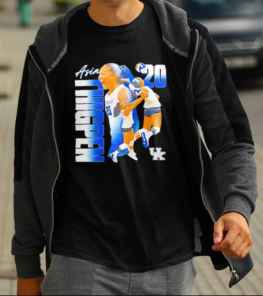 Asia Thigpen Kentucky Volleyball 20 UK Wildcats T-Shirt