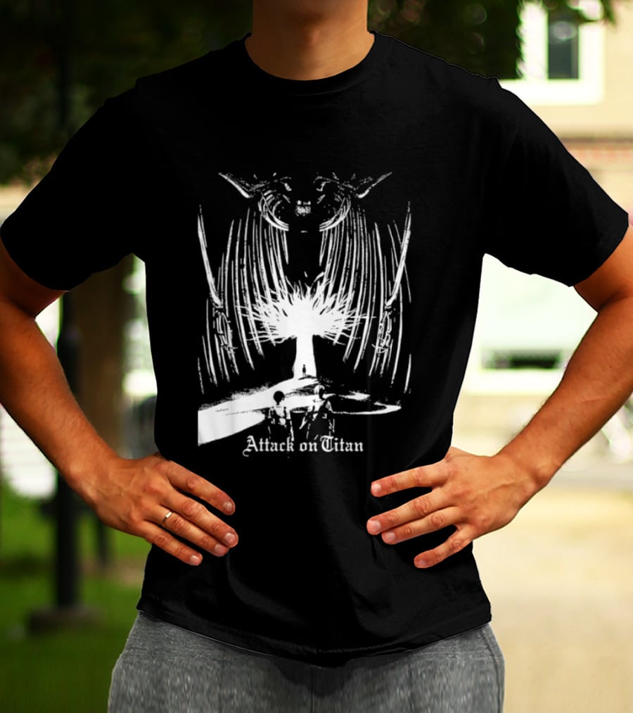 Attack On Titan Paths And Founding Titan Eren Jaeger Yggdrasil Tree T-Shirt