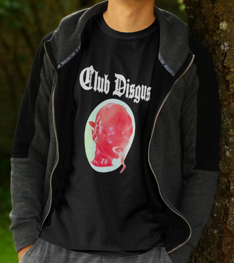 Club Disgust Red Mask Fetish Aesthetic Goth Fashion T-Shirt