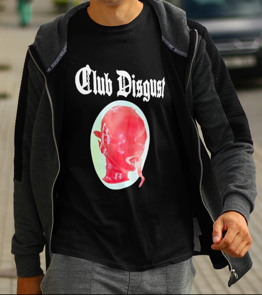 Club Disgust Red Mask Fetish Aesthetic Goth Fashion T-Shirt