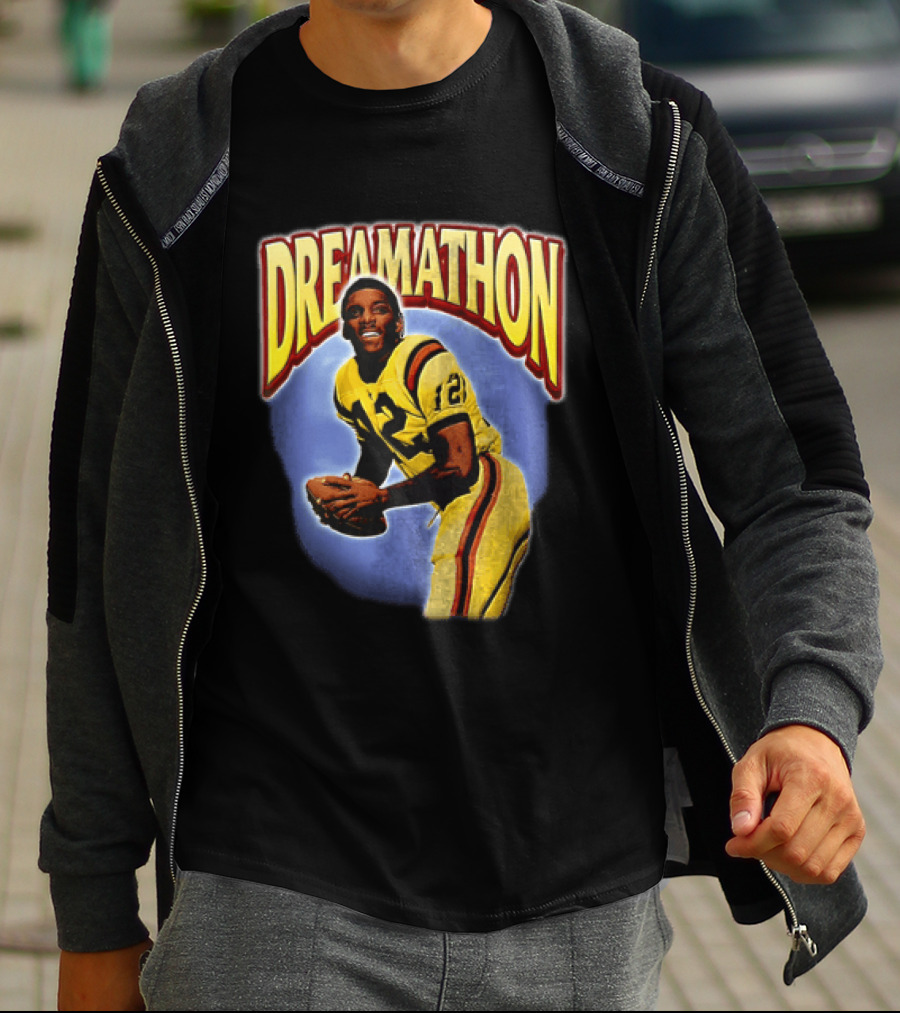 Doug Williams Dreamathon Black Knights 12 Throwing Football T-Shirt