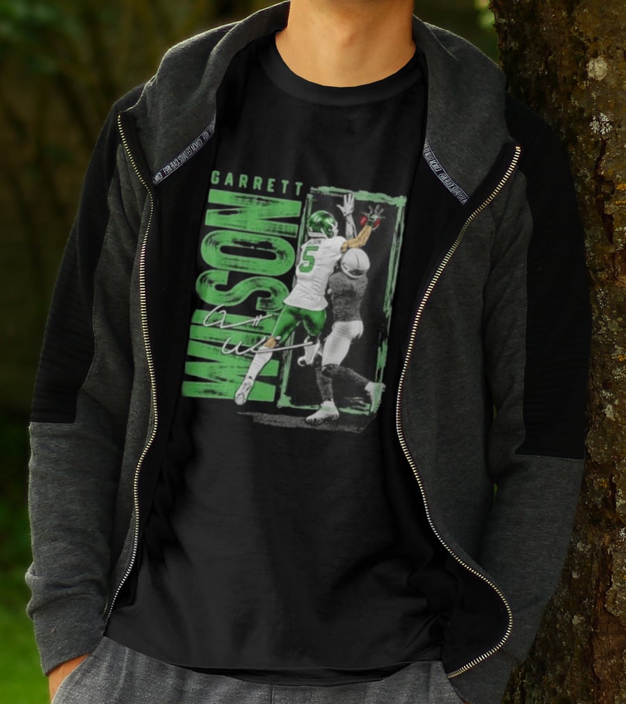 Garrett Wilson New York Jets Football Duo 5 Autograph Wilson Player Image T-Shirt