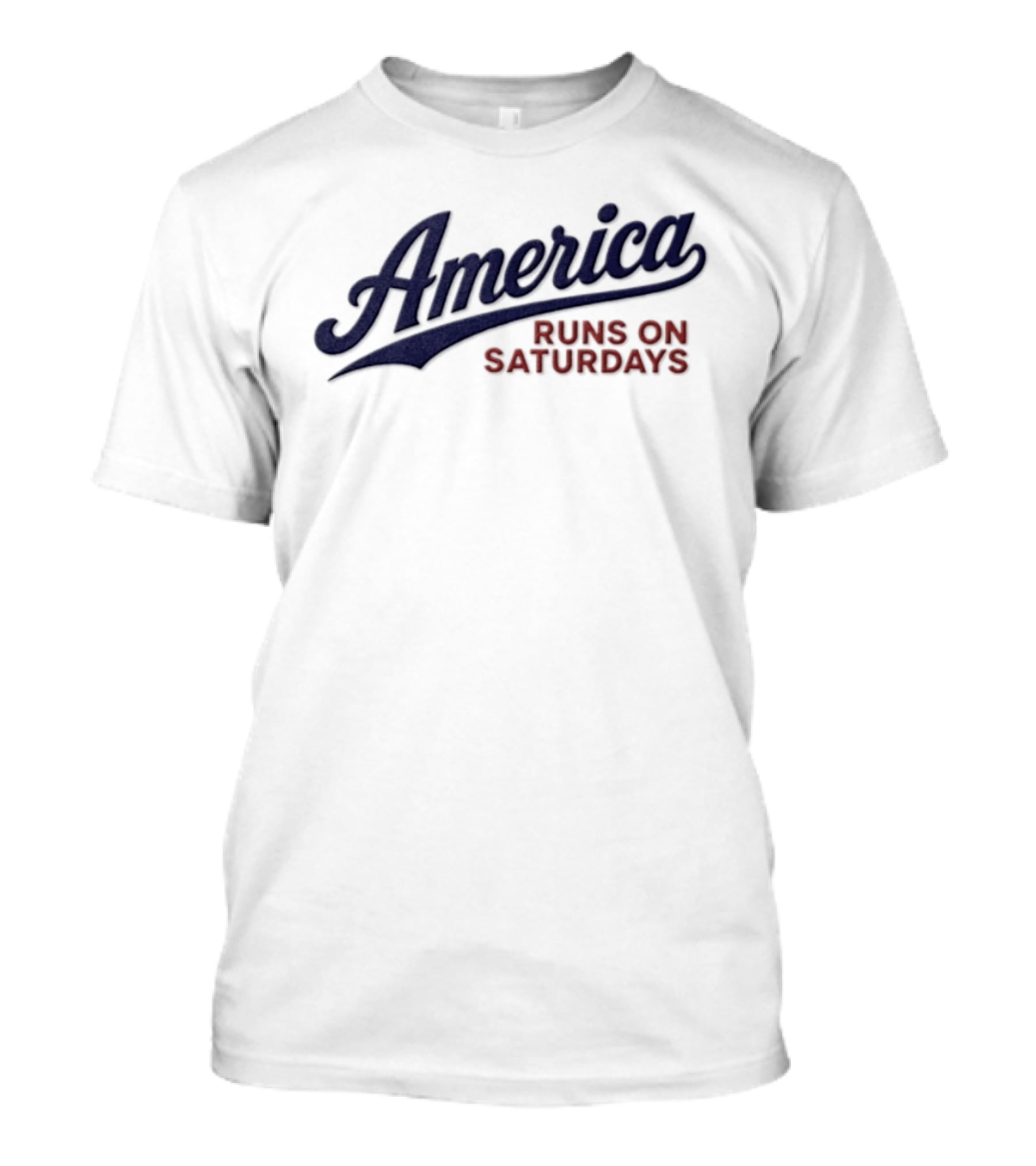 America Runs On Saturdays College Football T-Shirt