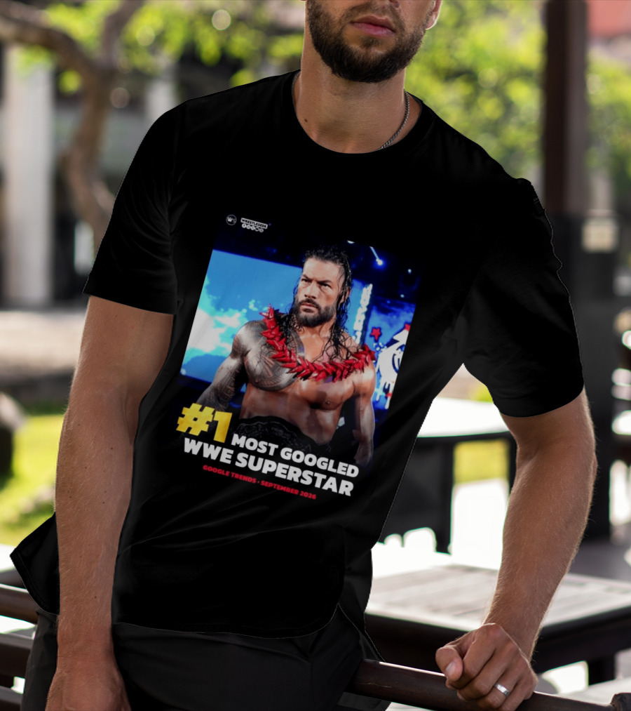 #1 Most Googled WWE Superstar Google Trends September 2026 T-Shirt