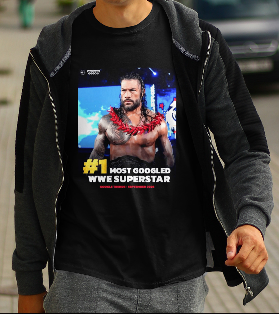 #1 Most Googled WWE Superstar Google Trends September 2026 T-Shirt