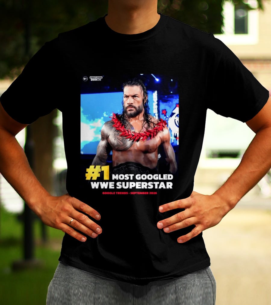#1 Most Googled WWE Superstar Google Trends September 2026 T-Shirt