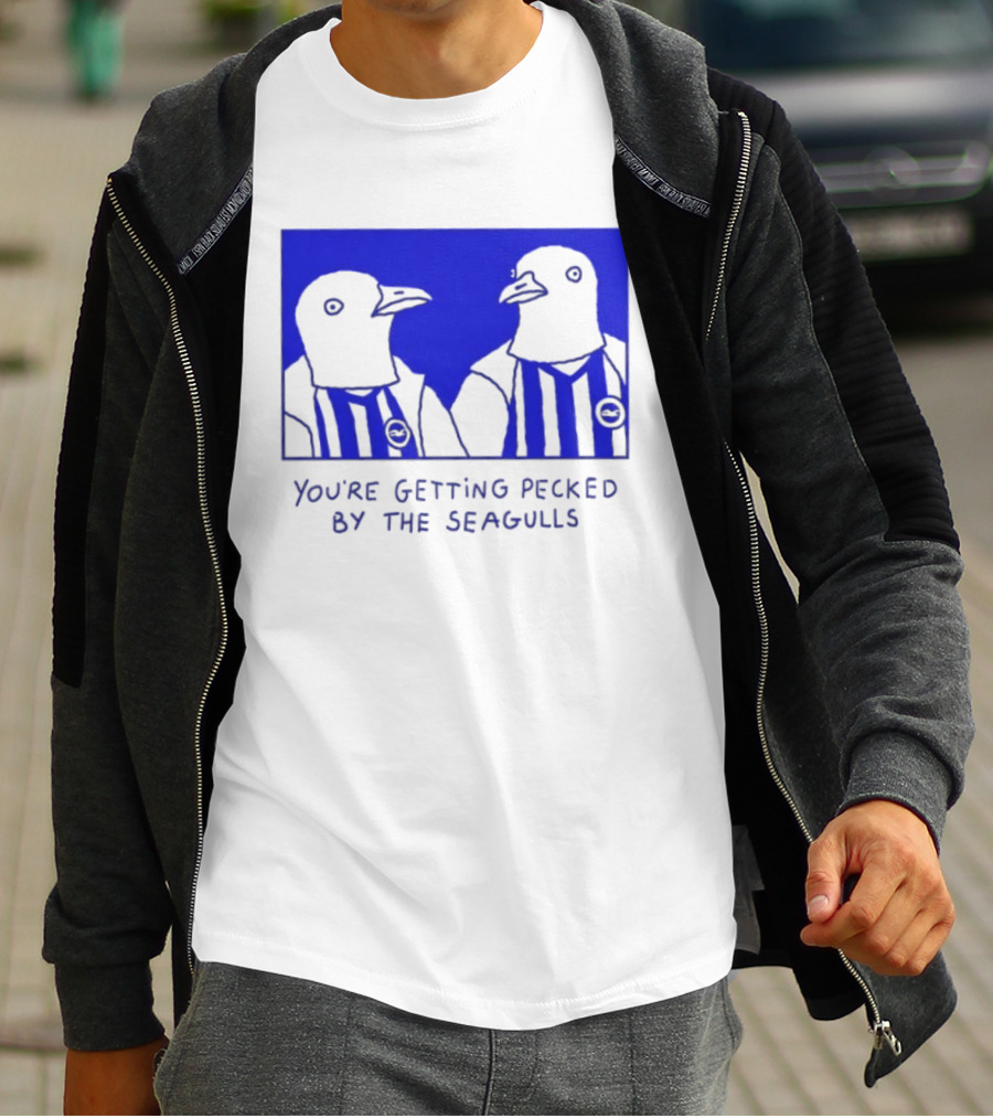 Brighton Hove Albion FC You're Getting Pecked By The Seagulls T-Shirt