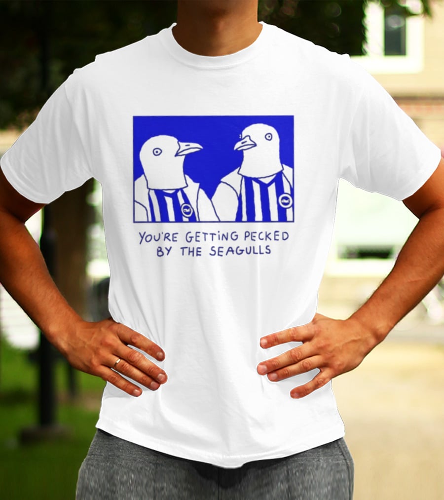Brighton Hove Albion FC You're Getting Pecked By The Seagulls T-Shirt