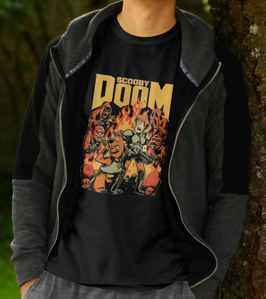 Scooby Doom Shaggy And Scooby Doo Fiery Adventure T-Shirt