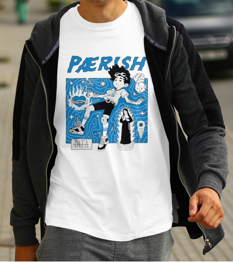 Paerish Escaping The Vapour Clouds Rita Dice Nun Statue T-Shirt