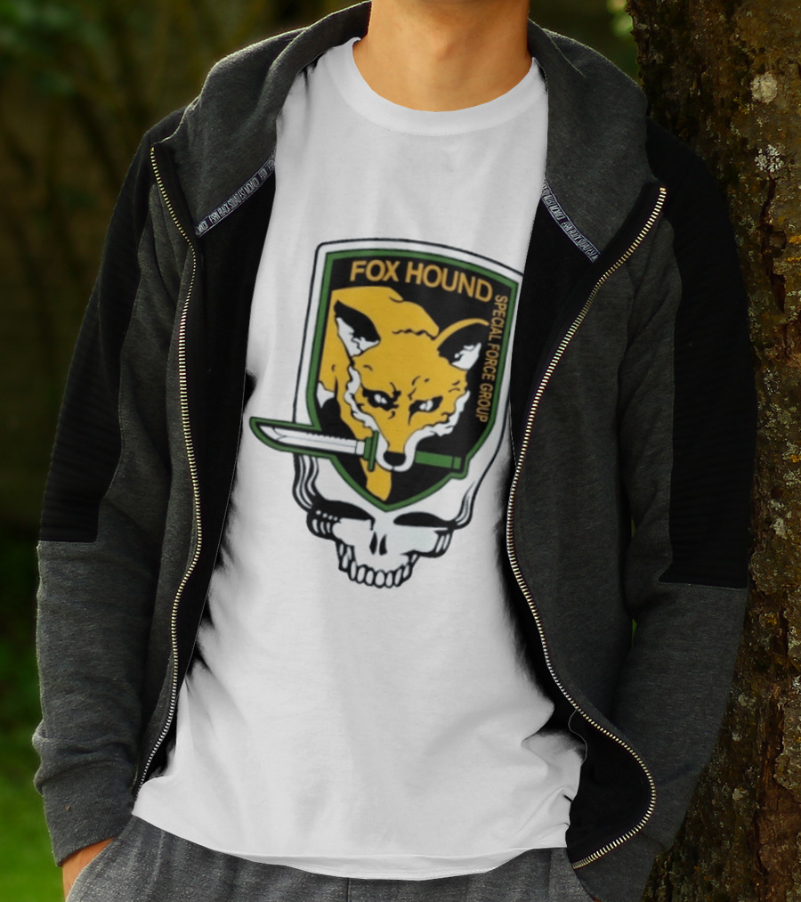 Fox Hound Special Force Group Grateful Dead Steal Your Face Patch T-Shirt