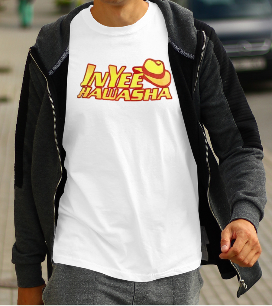Inyee Hawasha Yellow Red Cowboy Hat T-Shirt