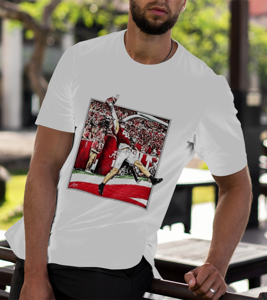 Josh Jacobs Alabama Football Touchdown Celebration T-Shirt