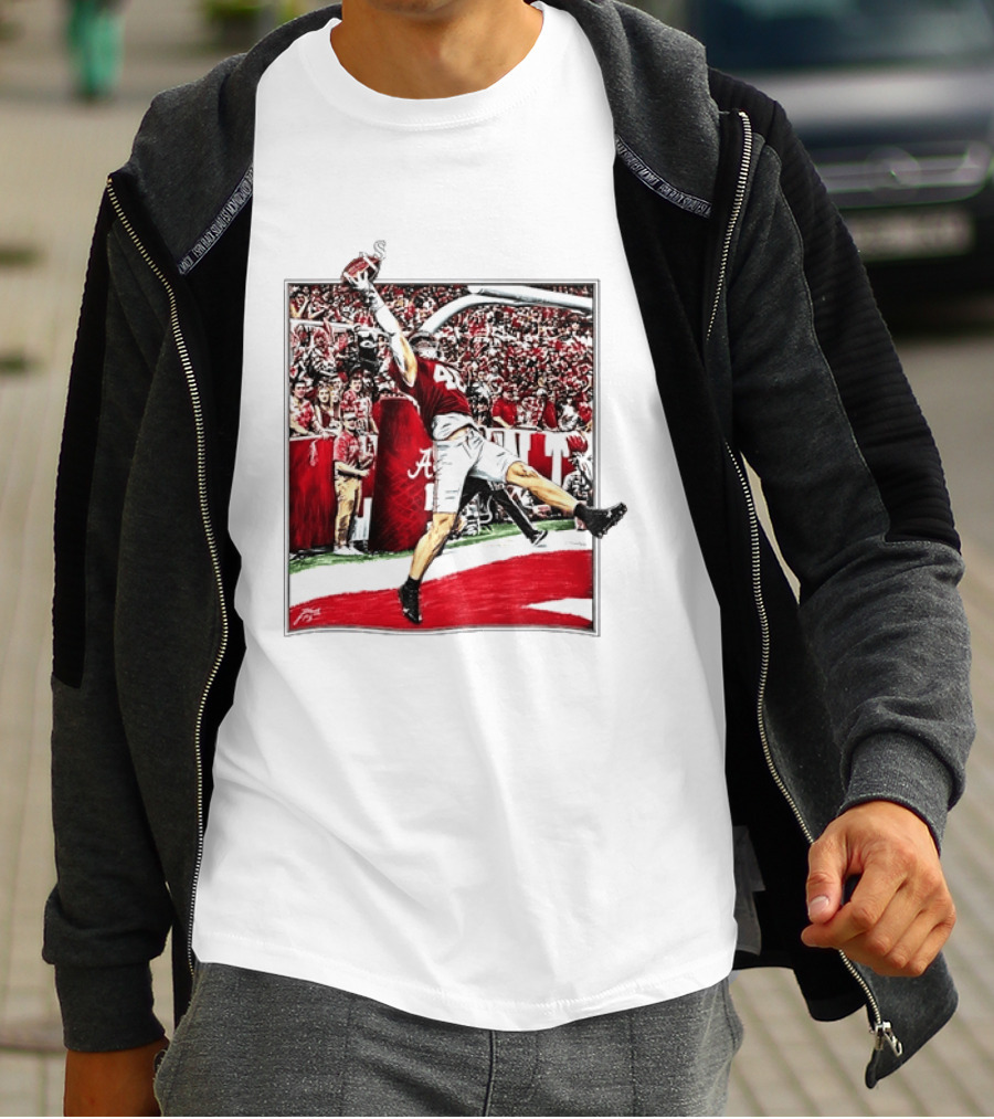 Josh Jacobs Alabama Football Touchdown Celebration T-Shirt