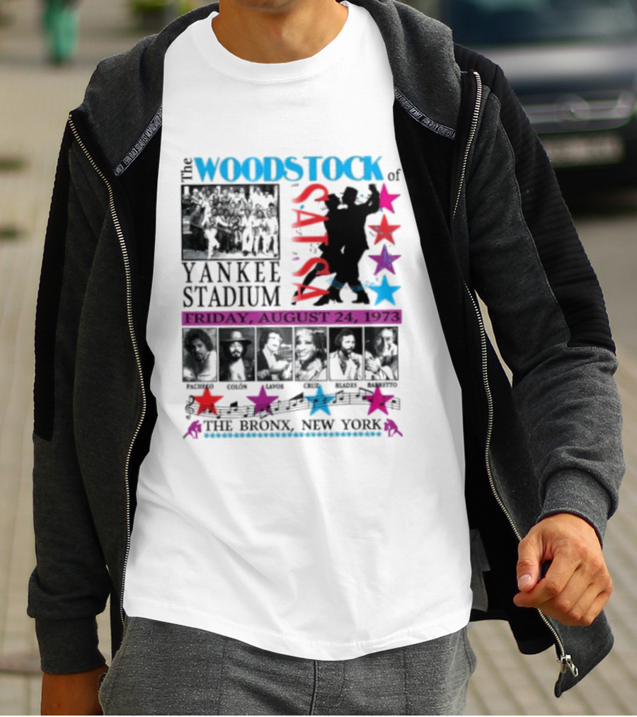 Woodstock Of Salsa Yankee Stadium August 24 1973 Pacheco Colón Lavoe Cruz Blades Barretto Bronx New York T-Shirt