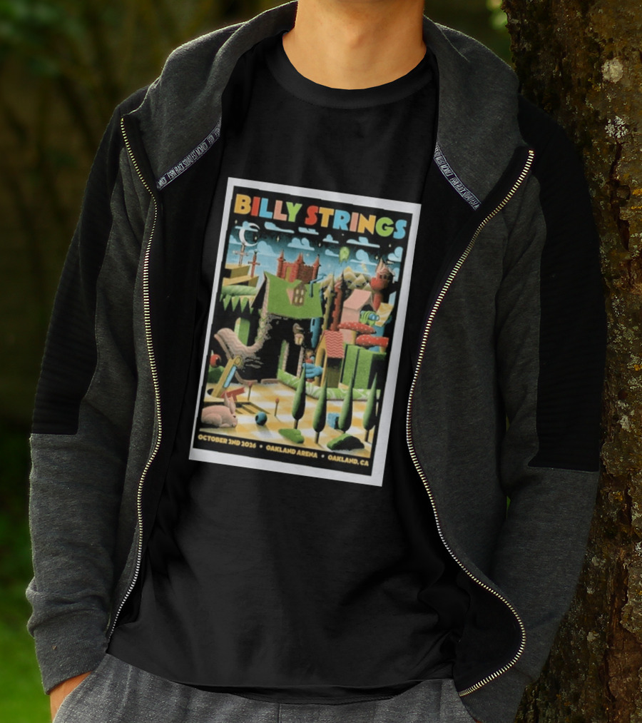 Billy Strings Oakland Arena October 2 2026 Surreal Landscape T-Shirt