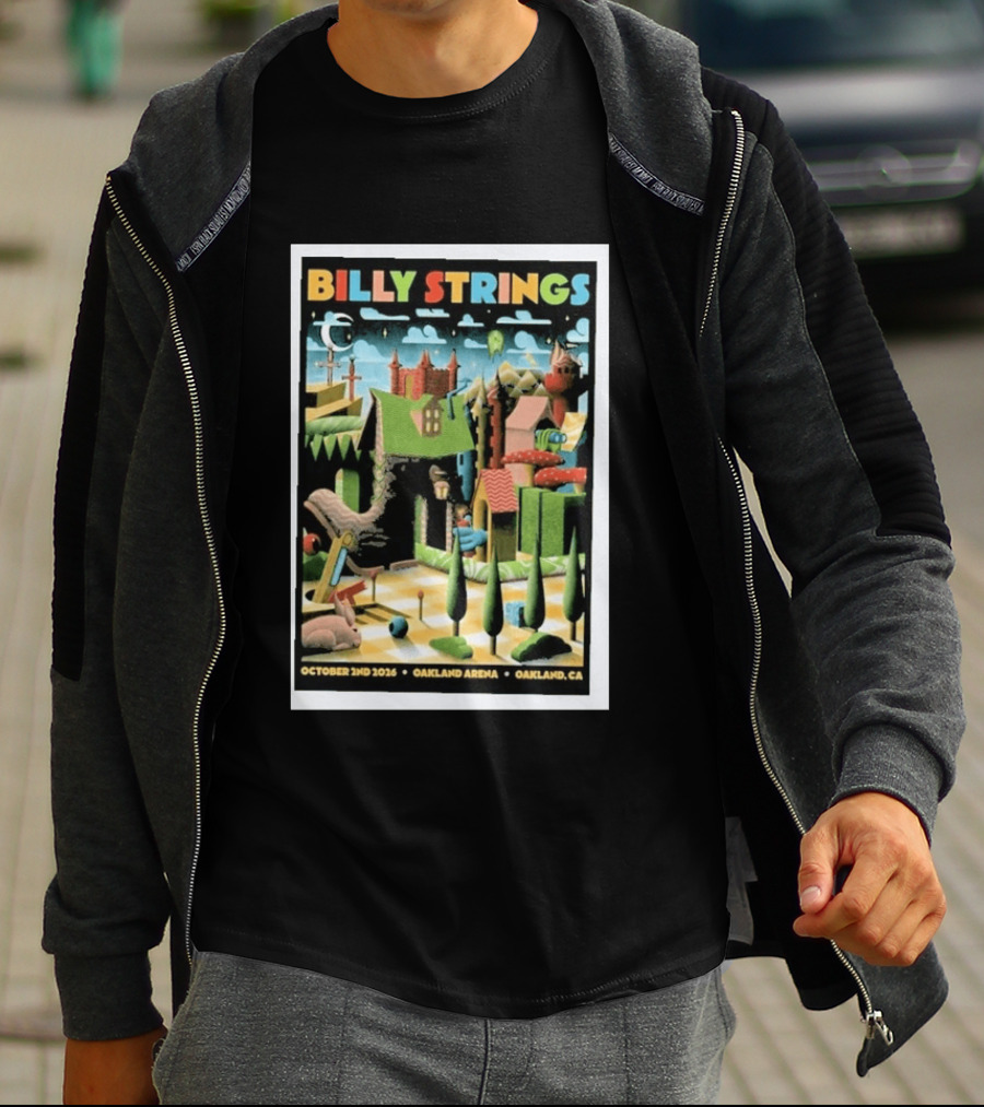 Billy Strings Oakland Arena October 2 2026 Surreal Landscape T-Shirt