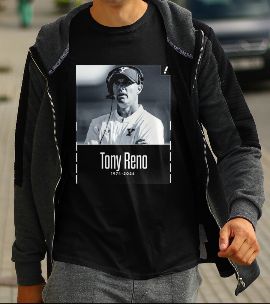 Tony Reno 1974 2026 Yale Coach Memorial T-Shirt