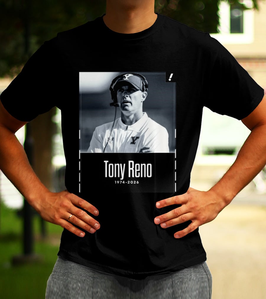 Tony Reno 1974 2026 Yale Coach Memorial T-Shirt